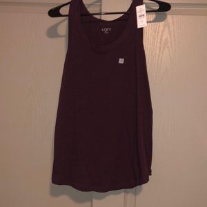 Loft size small maroon tank top